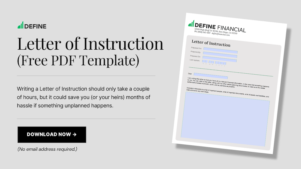 Letter Of Instruction Template